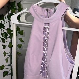Purple mini dress